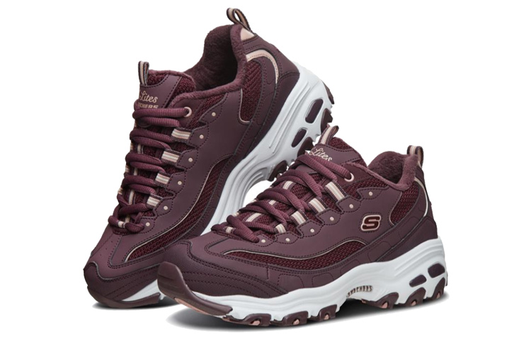 Lookbook (W) Skechers D'Lites 1.0 Zapatillas para Correr Rojo/Blanco 66666254-BURG