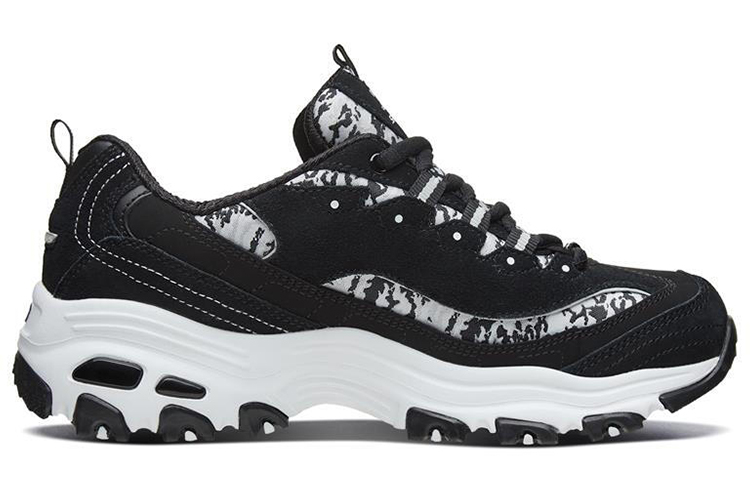Order (W) Skechers D'Lites 1.0 ランニングシューズ レディース ブラック/ホワイト 99999825-BLK