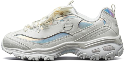 (Women) Skechers D lites 1.0 White 66666178-OFWT (Women) Skechers D lites 1.0 White 66666178-OFWT
