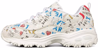 (Women) Skechers D'Lites 1.0 Low-Top Daddy Shoes Multi-Color 149252-WMLT (Women) Skechers D'Lites 1.0 Low-Top Daddy Shoes Multi-Color 149252-WMLT