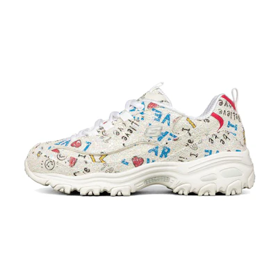 (W) Skechers D'Lites 1.0 Low-Top Daddy Shoes Multi-Color