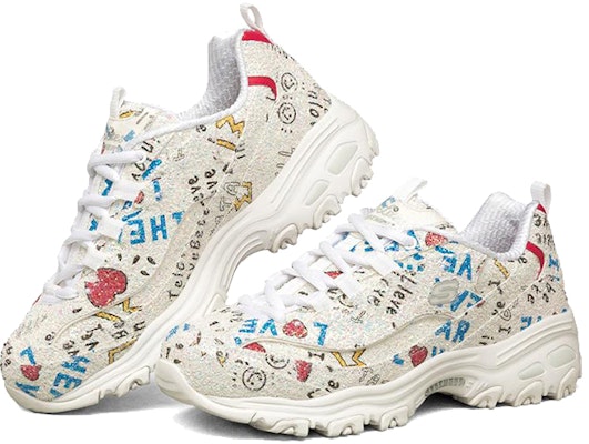 (Women) Skechers D'Lites 1.0 Low-Top Daddy Shoes Multi-Color 149252-WMLT Lookbook (Women) Skechers D'Lites 1.0 Low-Top Daddy Shoes Multi-Color 149252-WMLT