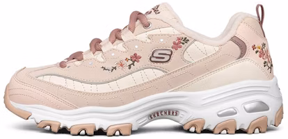 (Women) Skechers D'lites 1.0 Low-Top Thick Bottom Running Shoes Pink/White 66666325-PNK (Women) Skechers D'lites 1.0 Low-Top Thick Bottom Running Shoes Pink/White 66666325-PNK