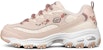 (W) Skechers D'lites 1.0 Kasut Lari Wanita Tapak Tebal Pink/Putih 66666325-PNK