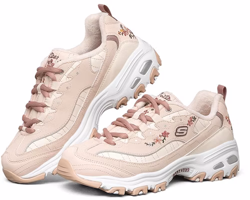 (Women) Skechers D'lites 1.0 Low-Top Thick Bottom Running Shoes Pink/White 66666325-PNK Lookbook (Women) Skechers D'lites 1.0 Low-Top Thick Bottom Running Shoes Pink/White 66666325-PNK