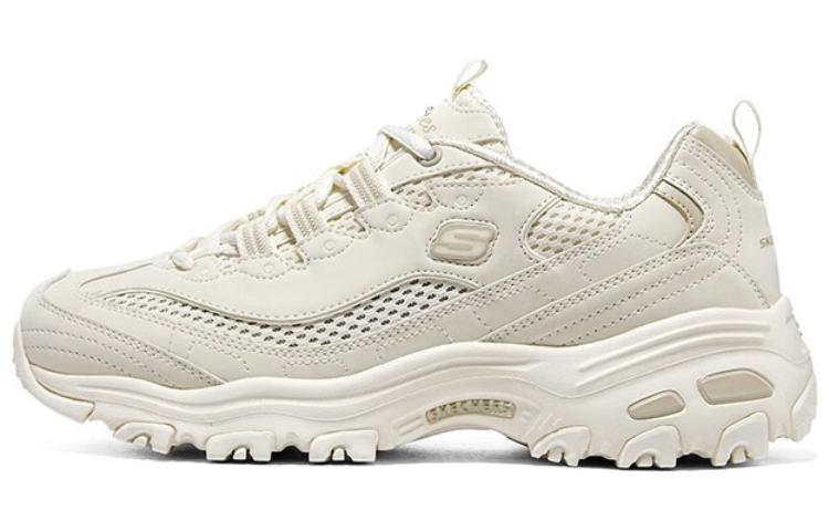 (Women) Skechers D'LITES 1.0 'Cream White' 896193-OFWT