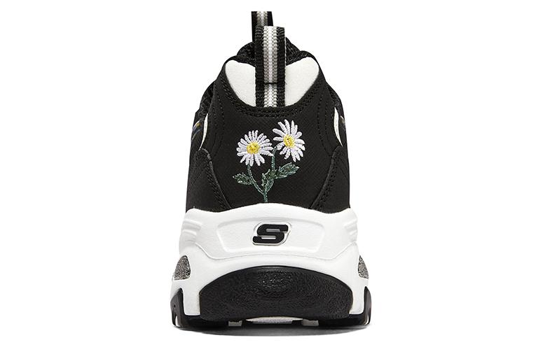 Shop (W) Skechers D'lites 1.0 经典休闲鞋'黑色' 896180-BKW