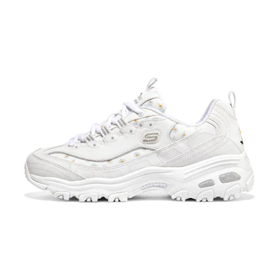 (W) Skechers D'lites 1.0 Sneakers 'White Grey'
