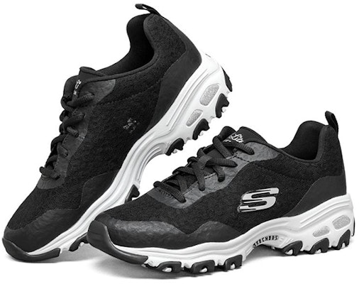 (Women) Skechers D Lites 1.0 Low-Top Daddy Shoes Black/White 896002-BKW Lookbook (Women) Skechers D Lites 1.0 Low-Top Daddy Shoes Black/White 896002-BKW