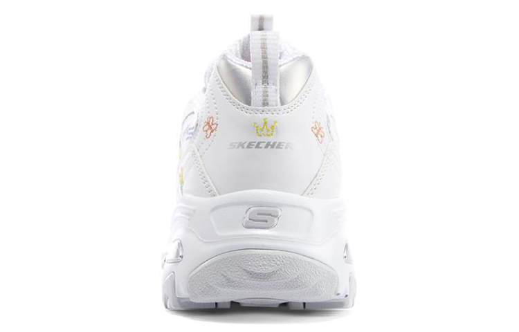 Shop Skechers D‘LITES 1.0 花心熊 耐磨 低筒 爸爸鞋 女款 白色