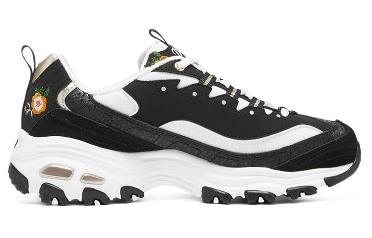 Order Skechers D'LITES 1.0 花卉 耐磨低筒運動休閒鞋 女款 黑彩色