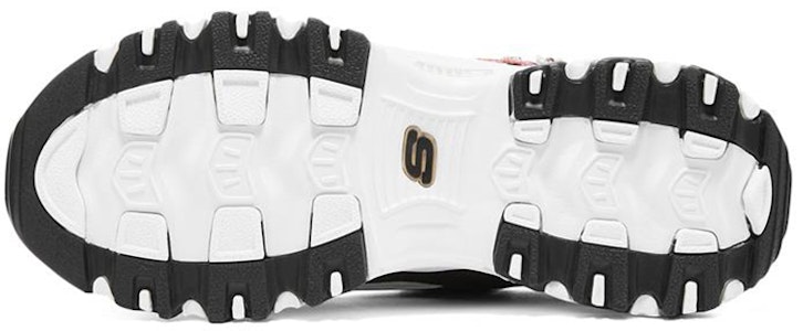 Skechers D'LITES 1.0 花卉 耐磨低筒運動休閒鞋 女款 黑彩色 Purchase Skechers D'LITES 1.0 花卉 耐磨低筒運動休閒鞋 女款 黑彩色