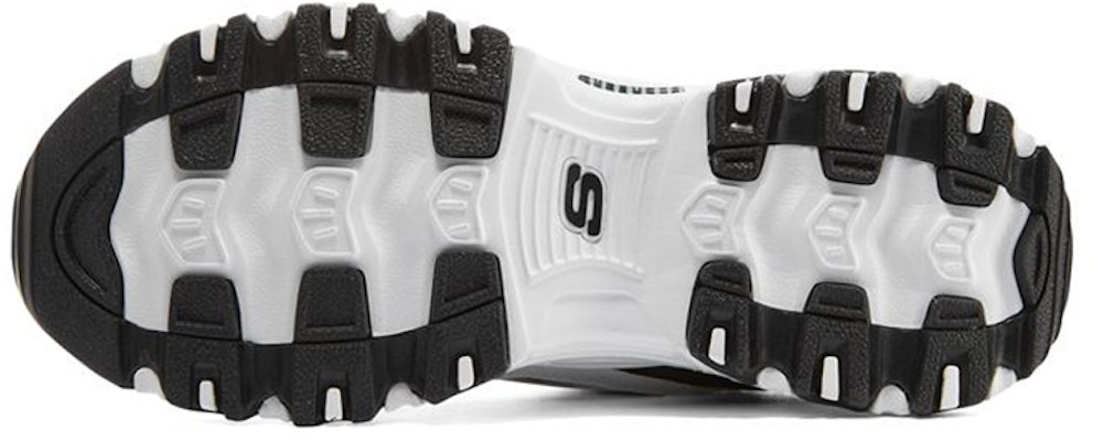 (Women) Skechers D'Lites 1.0 'White Black' 896155-WBK Purchase (Women) Skechers D'Lites 1.0 'White Black' 896155-WBK