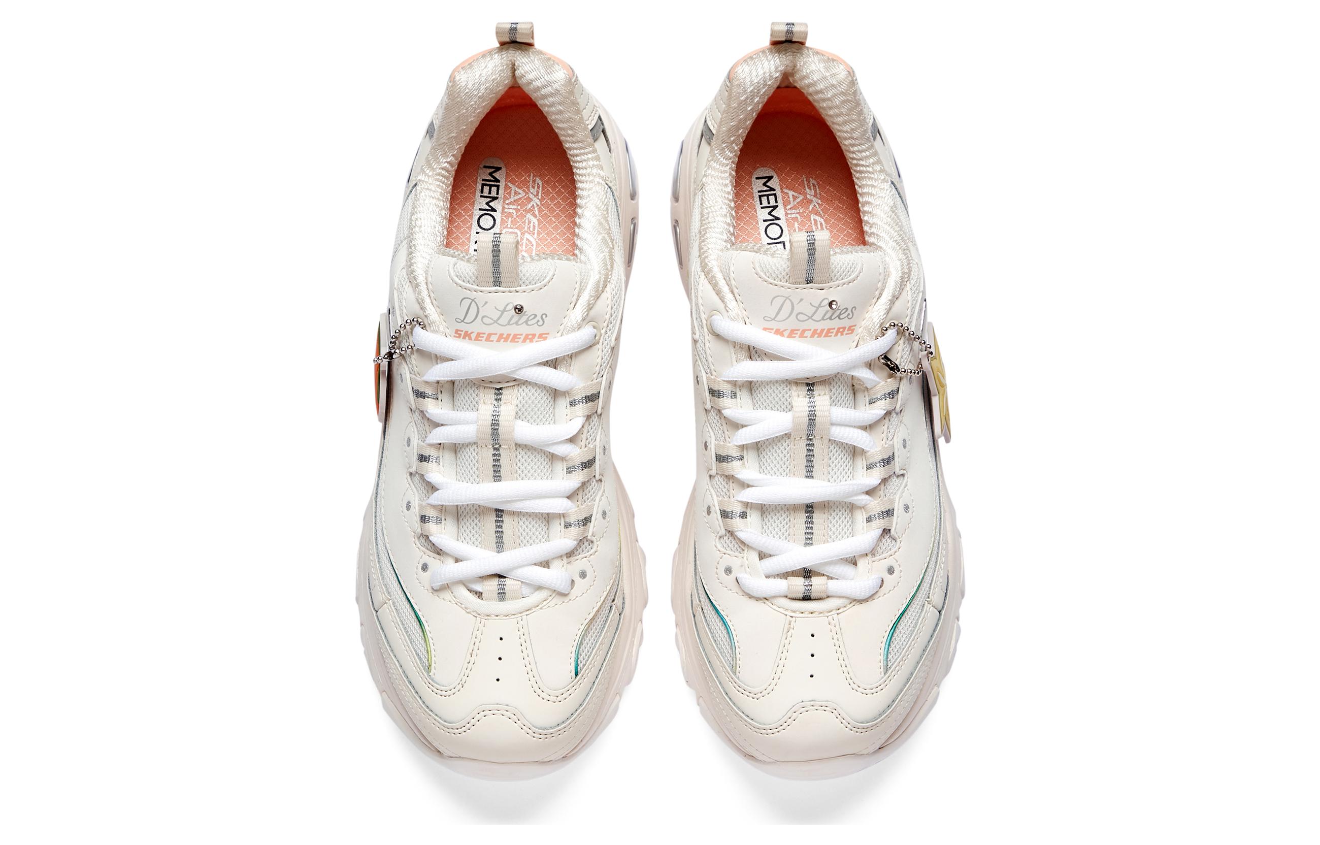 Shop (W) スケッチャーズ D'Lites 1.0 ベージュ/白/黄 896187-OFPK