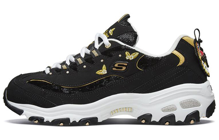 (W) Skechers D'lites 1.0 Running Shoes Black