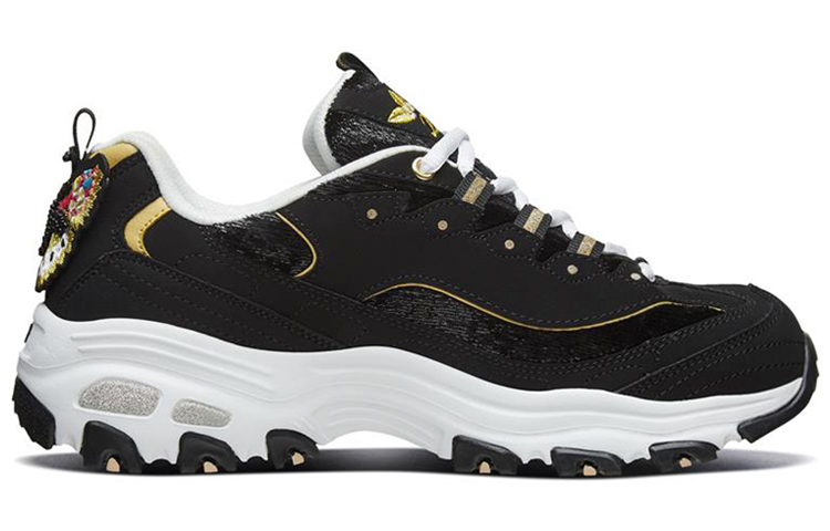(W) Skechers D'lites 1.0 Running Shoes Black 圖 2