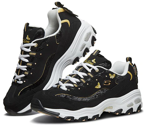 (Women) Skechers D'lites 1.0 Running Shoes Black 13170-BKGD Lookbook (Women) Skechers D'lites 1.0 Running Shoes Black 13170-BKGD
