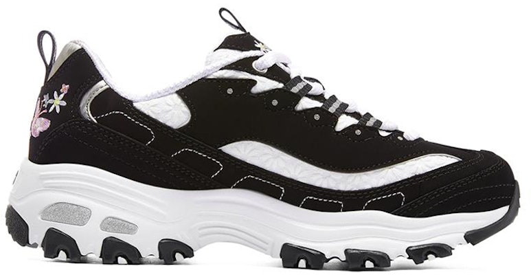 (W) スケッチャーズ D'Lites 1.0 白黒 149466-BKW Order (W) スケッチャーズ D'Lites 1.0 白黒 149466-BKW