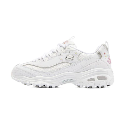 (W) Skechers D'Lites 1.0 Running Shoes White