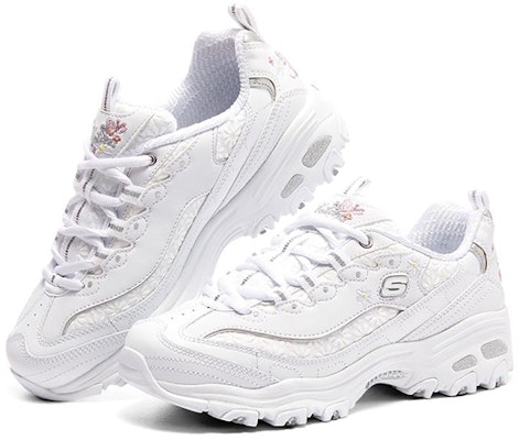 (Women) Skechers D'Lites 1.0 Running Shoes White 149466-WHT Lookbook (Women) Skechers D'Lites 1.0 Running Shoes White 149466-WHT