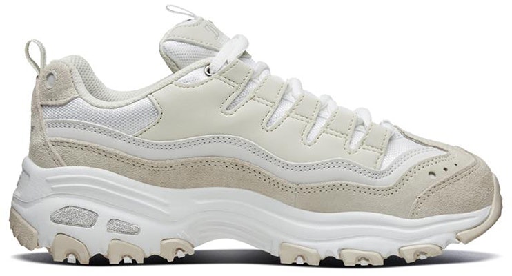 (Women) Skechers D Lites 1.0 Low-Top Sneakers Light-Brown/White 13141-WNT Order (Women) Skechers D Lites 1.0 Low-Top Sneakers Light-Brown/White 13141-WNT