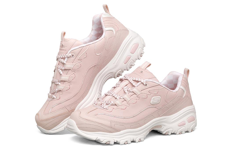 (W) Skechers D'Lites 1.0 Low Running Shoes Light Pink 圖 3