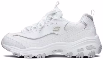 (Women) Skechers D'Lites 1.0 low Dad Shoes White 66666252-WHT (Women) Skechers D'Lites 1.0 low Dad Shoes White 66666252-WHT