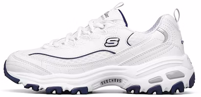 (Women) Skechers D'Lites 1.0 low running Shoes White/Blue 99999863-WNV (Women) Skechers D'Lites 1.0 low running Shoes White/Blue 99999863-WNV
