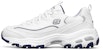 (W) Skechers D'Lites 1.0 Kasut Lari Rendah Putih/Biru 99999863-WNV