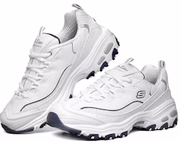 (W) スケッチャーズ D'Lites 1.0 白/青 ランニングシューズ 99999863-WNV Lookbook (W) スケッチャーズ D'Lites 1.0 白/青 ランニングシューズ 99999863-WNV