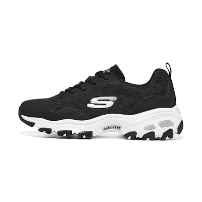 (W) Skechers DLites 1.0 'Black White'