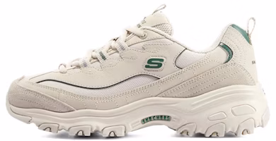 (Women) Skechers D'Lites 1.0 'White Green' 896145-NTGR (Women) Skechers D'Lites 1.0 'White Green' 896145-NTGR