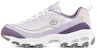 (W) Skechers D'Lites 1.0 Kasut Larian Low-Top Putih/Ungu 13143-LAV
