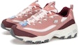 Lookbook Skechers D‘LITES 1.0 奶茶熊 耐磨透氣 低筒 運動休閒鞋 女款 粉紅