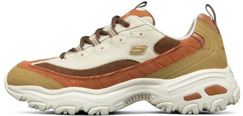 Skechers D‘LITES 1.0 奶茶熊 楓糖拿鐵 復古撞色 低筒 爸爸鞋 女款 白棕 Buy Skechers D‘LITES 1.0 奶茶熊 楓糖拿鐵 復古撞色 低筒 爸爸鞋 女款 白棕