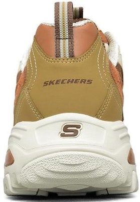 Skechers D‘LITES 1.0 奶茶熊 楓糖拿鐵 復古撞色 低筒 爸爸鞋 女款 白棕 Lookbook Skechers D‘LITES 1.0 奶茶熊 楓糖拿鐵 復古撞色 低筒 爸爸鞋 女款 白棕