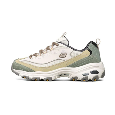 (W) Skechers D'Lites 1.0 Low-Top Running Shoes Green ''
