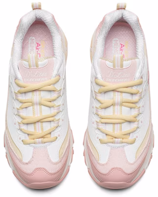 (Women) Skechers D'Lites 1.0 Sneakers Pink/Yellow 149906-PKYL Shop (Women) Skechers D'Lites 1.0 Sneakers Pink/Yellow 149906-PKYL