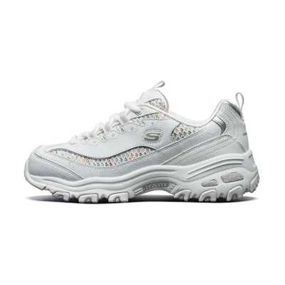 (W) Skechers D'lites 1.0 Sneaker White