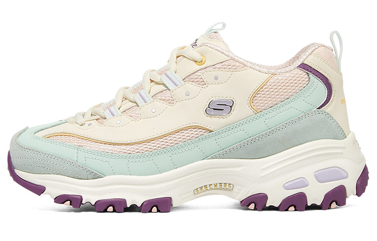 (Women) Skechers D'Lites 1.0 'Blue Yellow Pink' 896062-NTMT