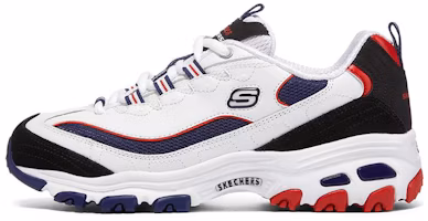 (Women) Skechers D'Lites 1.0 Low-tops Sport Shoes Navy-Blue 'White Navy Blue Red' 149781-WNVR (Women) Skechers D'Lites 1.0 Low-tops Sport Shoes Navy-Blue 'White Navy Blue Red' 149781-WNVR