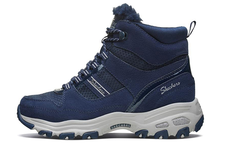 (W) Skechers D'Lites 1.0 'Navy Snow Boot'