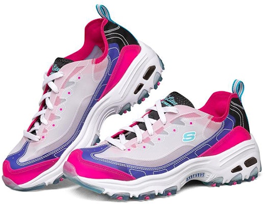 (W) Skechers D'Lites 1.0 Kasut Lari Rendah Merah 149235-BLHP Lookbook (W) Skechers D'Lites 1.0 Kasut Lari Rendah Merah 149235-BLHP