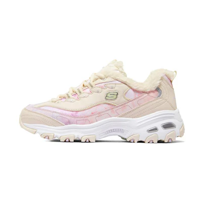 (W) Skechers D'lites 1.0 'Natural Pink'