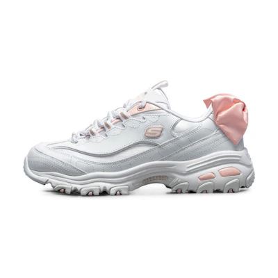 (W) Skechers D'Lites 1.0 Sport Shoes Pink/White