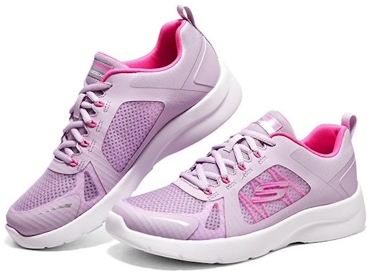 Skechers D'LITES 1.0 防滑耐磨 低筒 運動休閒鞋 女款 紫白 Lookbook Skechers D'LITES 1.0 防滑耐磨 低筒 運動休閒鞋 女款 紫白