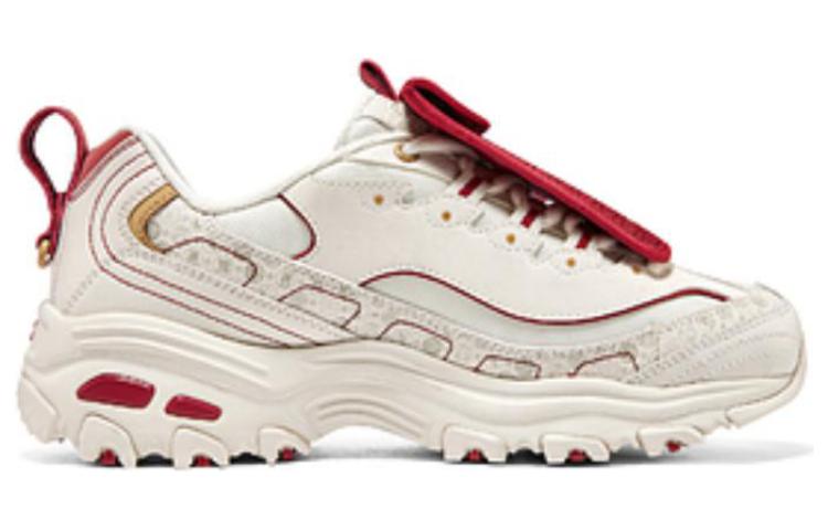 Order Skechers D‘LITES 1.0 紅包鞋 紅包裝飾 CNY 兔年限定 減震防滑耐磨 低筒 爸爸鞋 女款 白紅色