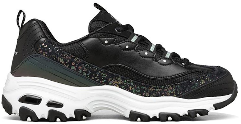 Skechers D'Lites 1.0 復古休閒老爹鞋 女款 黑 Order Skechers D'Lites 1.0 復古休閒老爹鞋 女款 黑