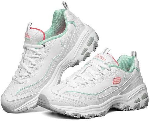 (Women) Skechers D Lites 1.0 low Running Shoes White 99999863-WLB Lookbook (Women) Skechers D Lites 1.0 low Running Shoes White 99999863-WLB