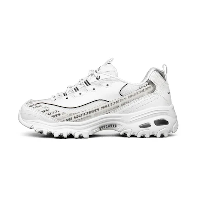 (W) Skechers D'Lites 1.0 low Sneaker White/Black